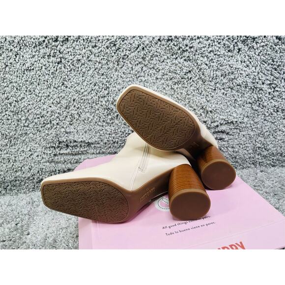 Sam Libby Carlson Womens Vanilla Ankle Boots Chunky Round High Heels Size 11 Nwb - Picture 7 of 9